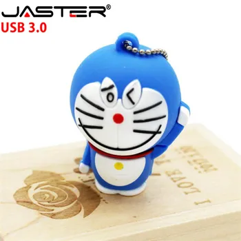 JASTER 3.0 นอิสระส่ง Doraemon 4G 8G 16G 32G 64GGB แฟลชไดรฟอันนึงอันแมวพอร์ต usb แฟลชไดรฟ์แบบ usb 3.0 น่ารัก pendrives creativo