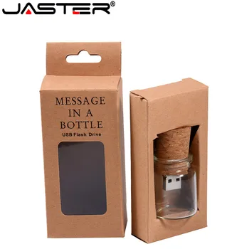 JASTER บุคลิกใหม่ที่ฟลอริด้าช่วงหมดขวด+กระดาษกล่อง Pendrive 4GB 8GB วังของพอร์ต USB แฟลชไดร์ฟ 16GB 32GB 64GB ว่างโลโก้ที่กำหนด