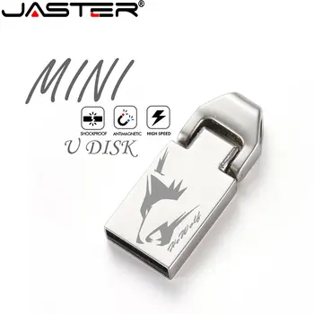JASTER มินิโลหะพอร์ต USB แฟลชไดรฟ์ 64GB เงินกุญแจปากกาขับรถ 32GB ประเภท-C Adapters เมโมรีสติ้ก(ms)ว่างโลโก้ที่กำหนด Pendrive