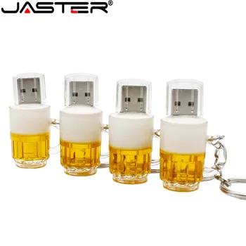 JASTER แฟชั่นพอร์ต USB สร้างสรรค์ถ้วยเบียร์พอร์ต USB 2.0 บนพอร์ต USB แฟลชไดร์ฟ Pendrive 4GB 8GB 16GB 32GB 64GB 128GB เมโมรีสติ้ก(ms)ของขวัญ