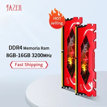 JAZER พื้นที่ทำงานความทรงจำ DDR416GB 8GB 3200MHz ใหม่ Dimm Memoria Rams PC4 พื้นที่ทำงานในเกมความทรงจำสนับสนุน Motherboard DDR4 ความทรงจำ