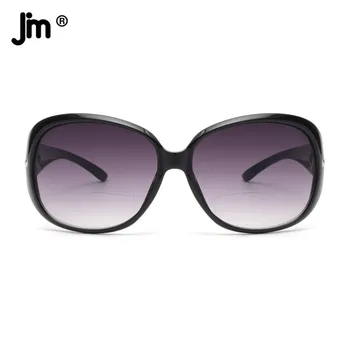 JM ใหญ่รอบๆ Bifocal อ่านแว่นตากันแดดสำหรับผู้หญิงเหล้าองุ่นชนิดใหญ่โตสุดสุดท่านหญิงอ่านแว่น UV400