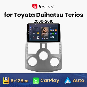 Junsun V1 AI เสียงเครือข่ายไร้สาย CarPlay Android วิทยุโดยอัตโนมัติสำหรับโตโยต้ารีบ DAIHATSU TERIOS 2006-20164G รถสื่อประสมจีพีเอส 2din