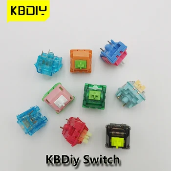 KBDiy กำหนดเอง DIY เครื่องยนตร์ขัดแป้นพิมพ์ 3pin 5pin สลับ RGB Tactile เปลี่ยนภาพเป็นเกมแบบบลูทูธเครือข่ายไร้สายคีย์บอร์ด Switches