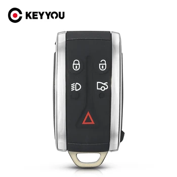 KEYYOU ระยะไกลคนฉลาด Keyless กุญแจ Fob คดีเชลล์ Uncut สำหรับรถจากัวร์แล้วนั่นมั XF XK XKR X-ประเภท S-ประเภท 20072008200920102012