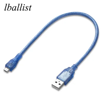 lballist โครพอร์ต USB 2.0 บนข้อมูลของสายเคเบิ้ลแบบ USB ประเภทผู้ชายต้อง Mirco ผู้ชายแบบดูอัลบัง(ซื้อแผ่นฟอ+Braided)ความเร็วสูง 30cm 50cm 100cm