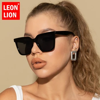 LeonLion สอแว่นตากันแดดผู้หญิงออกแบบหรูหราแบรนด์ Eyewear ผู้หญิง/ผู้ชาย Cateye หญิงอาทิตย์แว่นวินเทจ UV400 Oculos เดอ Sol