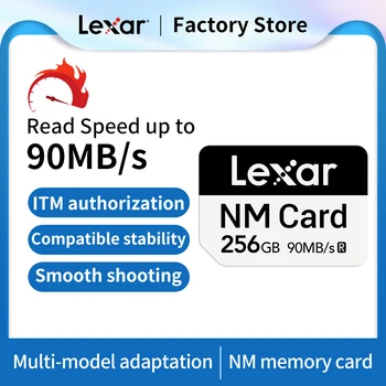 Lexar นาโนเมตรดั้งเดิมความทรงจำการ์ด 64GB 128GB 256GB nCARD ความทรงจำการ์ดสำหรับ Huawei เพื่อน 20 P30 มืออาชีพ Nova5 P404G 5G เคลื่อนเกียรติอย่าโทรศัพท์