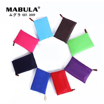 MABULA Foldable ซื้อของถุงนมิตรกับสิ่งแวดล้อม Reusable แบบเคลื่อนย้ายได้ไหล่กระเป๋า Waterproof หนักหน้าที่เดินทางซื้อของของกระเป๋าล้าง