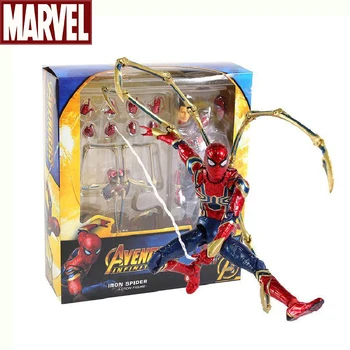 Mafex 081 เหล็ก Spiderman คิดว่าการกระทำของเล่นของคู่สไปเดอร์แมนรูปปั้นนางแบบตุ๊กตา Collectible ของขวัญสำหรับแฟนของเด็กๆ