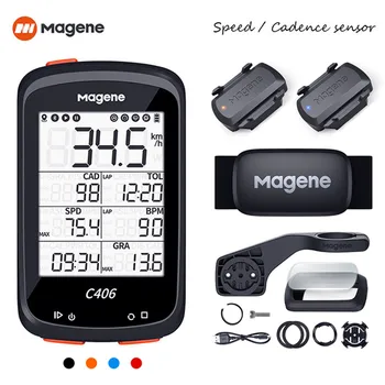 Magene C406 จักรยานจีพีเอสคอมพิวเตอร์ MTB ถนนวังวนคนฉลาดเครือข่ายไร้สาย Waterproof Speedometer Garmin เตอร์ไซค์เครื่องประดับ S3+H64