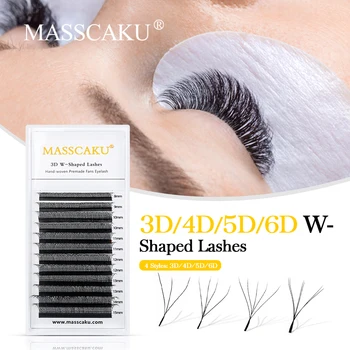 MASSCAKU 3D 4D 5D6D ยังรูปร่าง Eyelashes องทาครีมกันแดดส่วนขยายกว้างกระดับเสียงด้านคุณภาพ Wholesale พ่อค้าปลอม lashes สำหรับผู้หญิง Cosplay