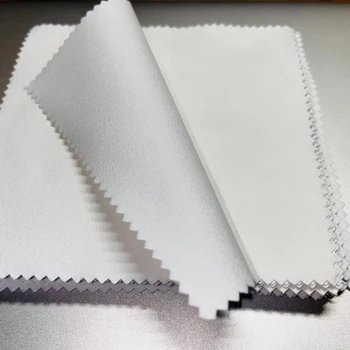 Microfiber ขาวแก้วทำความสะอาดเสื้อผ้า Microfiber ผ้ากำมะหยี่หรือเปล่าน่ะอือแน่น Sublimation งว่างเปล่าลองมองแก้วเลนส์สะอาดเสื้อผ้า 30/50/100pcs