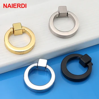 NAIERDI วจัดสีทองเงินสีดำซัลเฟตสังกะสีกับแหวน Alloy ประตูทำการดึงตู้ลิ้นชักนะปุ่สำหรับเฟอร์นิเจอร์ของฮาร์ดแวร์ NAIERDI วจัดสีทองเงินสีดำซัลเฟตสังกะสีกับแหวน Alloy ประตูทำการดึงตู้ลิ้นชักนะปุ่สำหรับเฟอร์นิเจอร์ของฮาร์ดแวร์ 0
