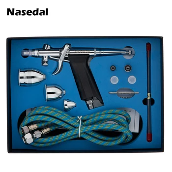 Nasedal 0.3/0.5/0.8 อืมดับเบิลการกระทำแรงโน้มถ่วงแหล่งป้อนสเปรย์ปืน NT-116B 2cc 5cc 13cc แก้ตั้งค่าสเปรย์รุ่นของอากาศแปรง