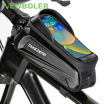 NEWBOLER จักรยานกระเป๋า 1.5 แอลกรอบหน้าสอดท่อ Cycling กระเป๋าจักรยาน Waterproof โทรศัพท์คดีโฮล์เดอร์ 7 นิ้ว Touchscreen กระเป๋าเครื่องประดับ