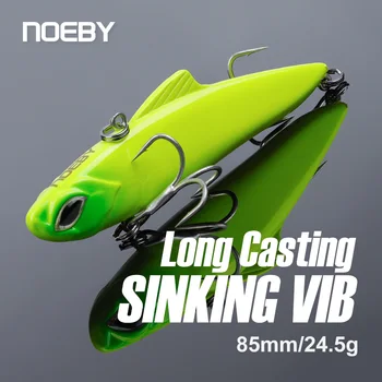 NOEBY แย่ Vib ตกปลาหลอกล่ 85mm 24.5 g Vibration Wobblers นานการคัดเลือกนักแสดง Rattlin องใบอนุญาตพกปืนยากเหยื่อสำหรับไพค์ตกปลา Lures