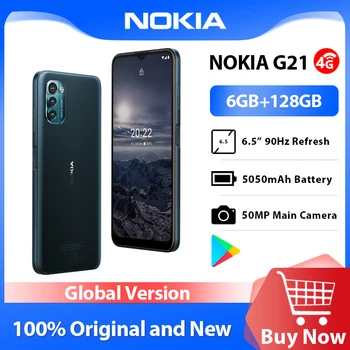 Nokia G216GB 128GB 4G\n smartphone 6.5 นิ้วแสดง 5050mAh แบตเตอรี่ 50MP ทริปเปิ้ลกล้องปลดล็อคหน้า 3 วันแบตเตอรี่ชีวิตทั่วไป