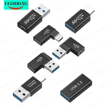 OTG อะแดปเตอร์พอร์ต USB 3.1 พิมพ์ C หญิงต้องพอร์ต USB 3.0 ชาย Converter 10Gbps พิมพ์ C ต้องพอร์ต USB 3.090 องศา Angled สำหรับพอร์ต USB C OTG แก้ไขลวดลายจุดเชื่อมต่อ stencils