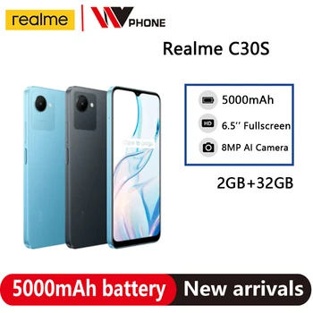 realme C30s C30 s\n smartphone 2GB 32GB Octa องลึกหน่วยประมวลผล name 6.5