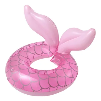 Rooxin ปูนางเงือ Inflatable ว่ายน้ำแหวนสำหรับเด็กเด็กสระว่ายน้ำลอยว่ายวงกลมงั้นแหวนสำหรับชายหาดหน้าร้อนน้ำสนุกของเล่น