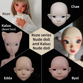 Roze และ Kaluu ชุด 1/4 องเปลือยกายวาดตุ๊กตาคุณภาพสูงของเล่น Resin วัตถุอิสระหงายหน้าขึ้นลูกบอล Jointed ตุ๊กตา