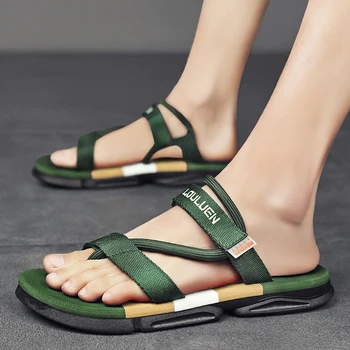 Sandals คนกลิ่นรองเท้ารองเท้าปกติกับผู้ชาย 2022 ใหม่แสงสว่างอ่อนพลิกกลับ Flops ครรองเท้าไปชายหาด Sandals แฟชั่นพลาดบนน้ำรองเท้า