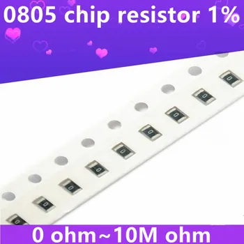 SMD ชิป resistor 10008051/8W,1%หมายเลข pct,0R~10M 01R 10R 100R 220R 330R 470R 1K 4.7 K 10 เคเลย 47K 100K 1M 10M 0100410M 01073