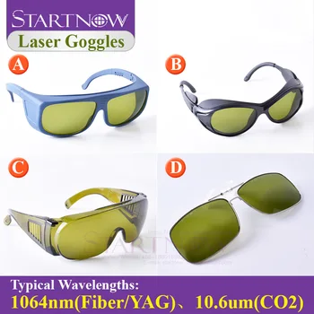 Startnow ไฟเบอร์ออนเลเซอร์ความปลอดภัย 1064nm YAG สัญลักษณ์นั้นทุกคนใส่แว่นกับ CE OD4+OD6+800-1100nm ปกป้องแว่นเกราะป้องกัน Eyewear