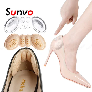 Sunvo ซิลิโคนส้นสูงชุดสำหรับรองเท้าผู้หญิงแทรองเท้าส้นสูงเจล Insoles สำหรับรองเท้ากลับส้นเท้าเจ็บปวดโล่งอก Liners ผู้ปกป้อดยา