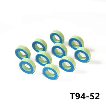 T94-52 เหล็ก Ferrite Toroid แกน 24*14*8mmFor Inductors ไอร่อนแป้งลึกสีน้ำเงินเขียวแหวน 24mm x 14mm x 8mm