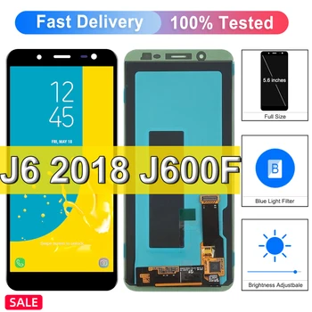 TFT J6 การแสดงสำหรับ Samsung กาแล็กซี่ J62018 J600 LCD แตะต้องจอภาพแทนที่สำหรับ Samsung J6 J600 J600G J600F J600L อร้องต่อที่ประชุมในคีนชิ้นส่วน