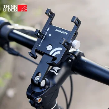 ThinkRider MTB โทรศัพท์ทำการเมานท์ยืนจักรยานบั 360 ข้อ Rotatable อลูมินั่ม Adjustable จักรยานโทรศัพท์โฮล์เดอร์ไม่พลาด