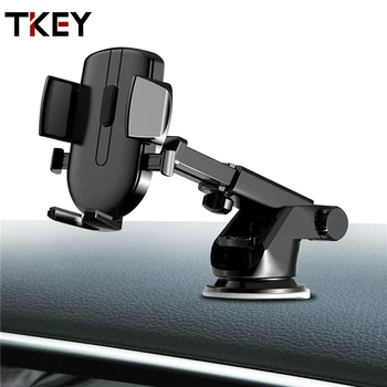 TKEY ดูโทรศัพท์รถบังอากาศช่องระบายเมานท์ยืนอยูโทรศัพท์เคลื่อนที่โฮล์เดอร์ในรถสำหรับ iPhone 11 Samsung วงเล็บปิดจีพีเอสสนับสนุน
