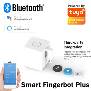 Tuya WiFi บลูทูธฉลาด Fingerbot อีกอย่าง Schakelaar Bot Knop จอมยัดเยี Afstandsbediening ฉลาดกลับบ้านเสียงควบคุมงานกับอเล็กซ่า