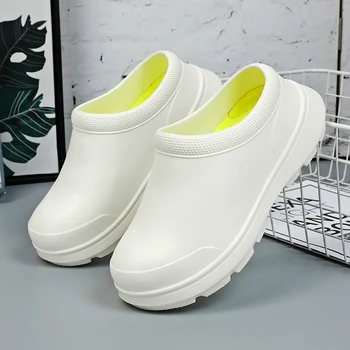 Unisex ครัวรองเท้าเป็นมืออาชีพครัว?จริงเหรอ?ลิลิธกิ Clogs น้ำมัน-หลักฐานหมอพยาบาลรองเท้าคุณภาพสูงสวน Clogs Waterproof สำหรับสัตว์เลี้ยงงาน