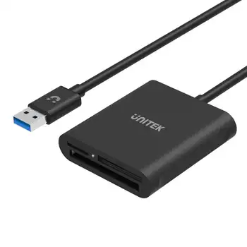 UNITEK 3 ใน 1 ตัวอ่านการ์ดพอร์ต USB 3.0 ต้อง SD โคร SD TF ซีเอฟแอนนามบัตรอะแดปเตอร์ SDXC SDHC น่วยความจำตัวอ่านการ์ดสำหรับพิวเตอร์แล็ปท็อป Cardreader