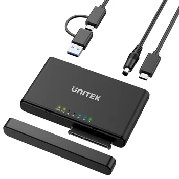 UNITEK เอ็ม 2 SATA ยากขับรถอะแดปเตอร์ต้องพอร์ต USB C 3.1 เก็บลงไปที่สถานี Converter สำหรับ 2.5/3.5 นิ้ว SSD เอ็ม 2 M-กุญแจ NVME องเว็บเบราว์เซอร์ภายนอก Enclosure