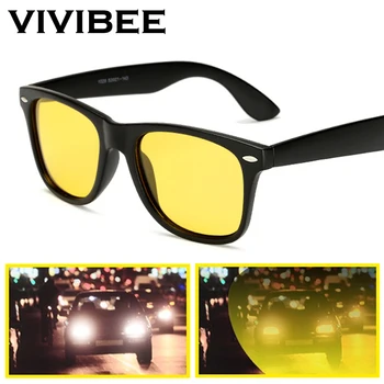 VIVIBEE คลาสสิคคืนเห็นแว่นคนส Polarized ส์ UV400 สีเหลืองแว่นตากันแดดสำหรับผู้หญิง 2023 ขับรถทุกคนใส่แว่น