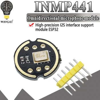 WAVGAT Omnidirectional ไมโครโฟนศูนย์ควบคุม kde ในโมดูล I2S ส่วนติดต่อ INMP441 MEMS สูงความแม่นยำน้อยพลังงาน Ultra เล็กระดับเสียงสำหรับ ESP32