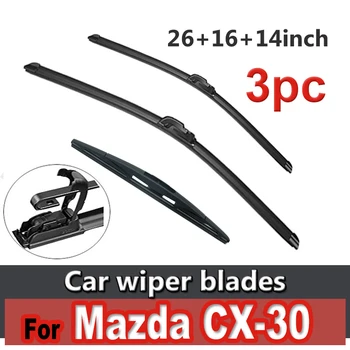 Wiper หน้า&ด้านหลัง Wiper มนุษย์ใช่ปะหรือตั้งค่าสำหรับคิท Mazda CX-30 CX302019-2022 Windscreen กระจกหน้าหน้าต่าง 26