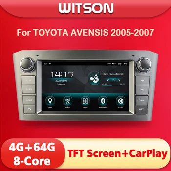 WITSON Android 12 รถวิทยุสำหรับโตโยต้า AVENSIS T25200520062007 Carplay จีพีเอส Navi มัลติมีเดีย name WiFi หัวหน่วย