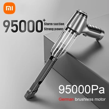 Xiaomi 95000Pa 3in1 เครือข่ายไร้สายแบบเคลื่อนย้ายได้แค่เครื่องดูดฝุ่นหรือไม่ Brushless ใช้เครื่องยนต์เปียกและแห้ง Multifunction Inflatable รถเครื่องประดับ