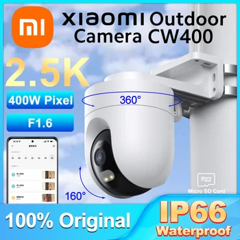 Xiaomi สุนัขไม่มีสัญญาณกันขโมยและกล้อง CW400360 ข้อ 160 ข้อ 2.5 K ล้องที่มีความคมชัดสูงนะ IP66 Waterproof Wifi ล้องรักษาความปลอดภัย 2560P 400M พิมพ์สีเต็มที่คืนวิสัยทัศน์ AI จ