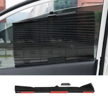 YCCPAUTO 1Pcs รถด้านหน้าต่าง Sunshades Retractable นโครงร่างเปิดม่าสำหรับอัตโนมัติรถบรรทุก SunShield รถคันหน้าร้อนการป้องกัน