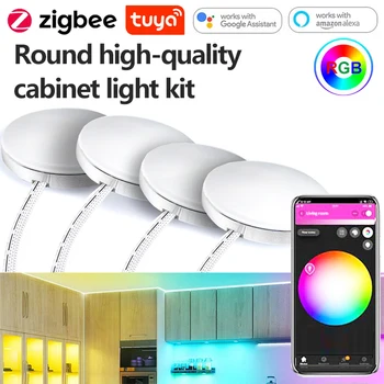 Zigbee 3.0 นำภายใต้รัฐมนตรีองของการให้แสง Dimming RGB โต๊ะห้องครัเฟอร์นิเจอร์องของการให้แสงคิทสำหรับ ZIGBEE 3.0 Smartthings ของกูเกิ้ลอเล็กซ่า