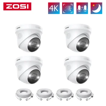 ZOSI 4K 8MP 5MP เพิ่มต่อกล้องสำหรับสำหรับโพล้องรักษาความปลอดภัยระบบทำงานกับ ZOSI 8 ช่อง 16 ช่องสำหรับโพล้องวงจรปิด NVR