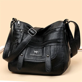 กระเป๋าใครหลายคนไหล่ Crossbody ถุงสำหรับผู้หญิงหรูหรานักออกแบ Handbags แฟชั่น Versatile คุณภาพสูงอ่อนหนังผู้หญิถุง