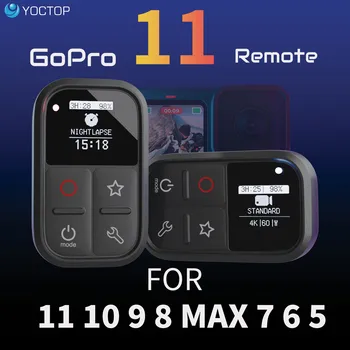 การควบคุมระยะไกลสำหรับ GoPro อน 11 โมง 1098 แม็กซ์ 7B 65 เร็วจับฟังก์ชัน Waterproof Controller กับ OLED องจอภาพ