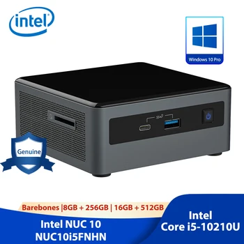ข้อมูล NUC 10 มินิพิวเตอร์ NUC10i5FNHN มินิคอมพิวเตอร์จากแกนดา i5-10210U หน่วยประมวลผล name ข้อมูล UHD กราฟิก Win10 มืออาชีพ WiFi6.04K สนับสนุน